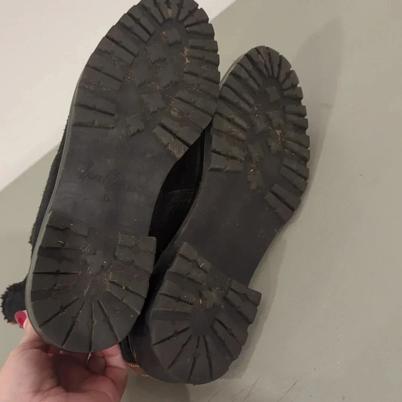 Sam Edelman Jaclyn Waterproof Boots Leather Black size 8.5 - Picture 9 of 12